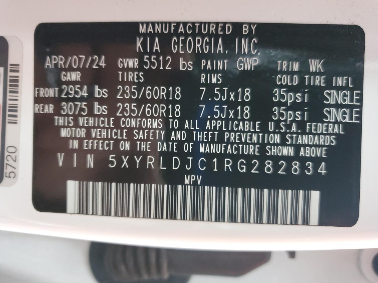 2024 KIA SORENTO