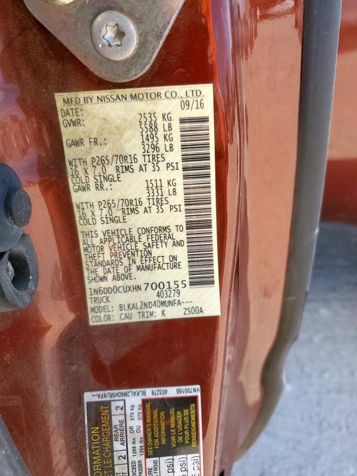 2017 NISSAN Frontier