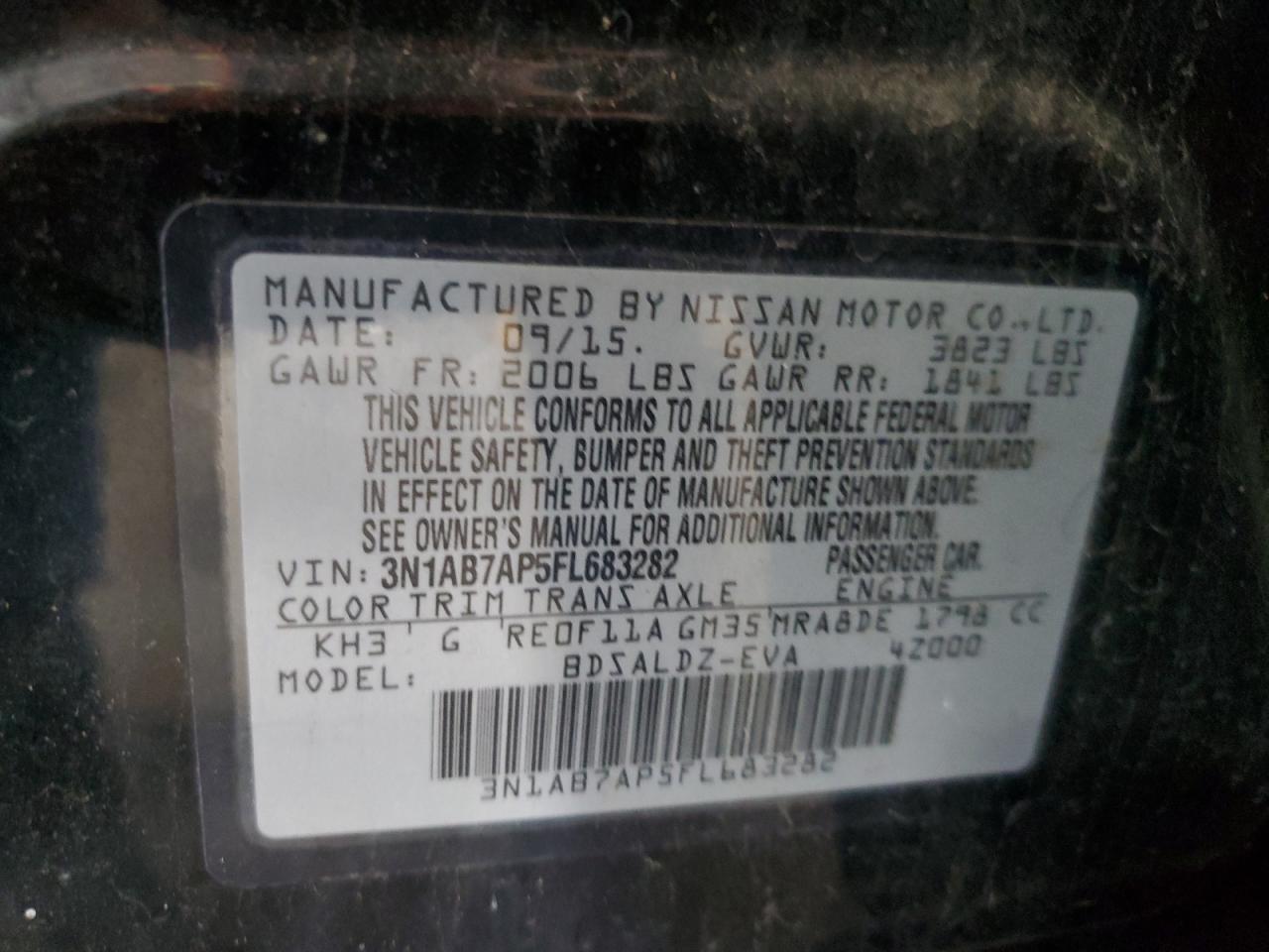 2015 NISSAN SENTRA