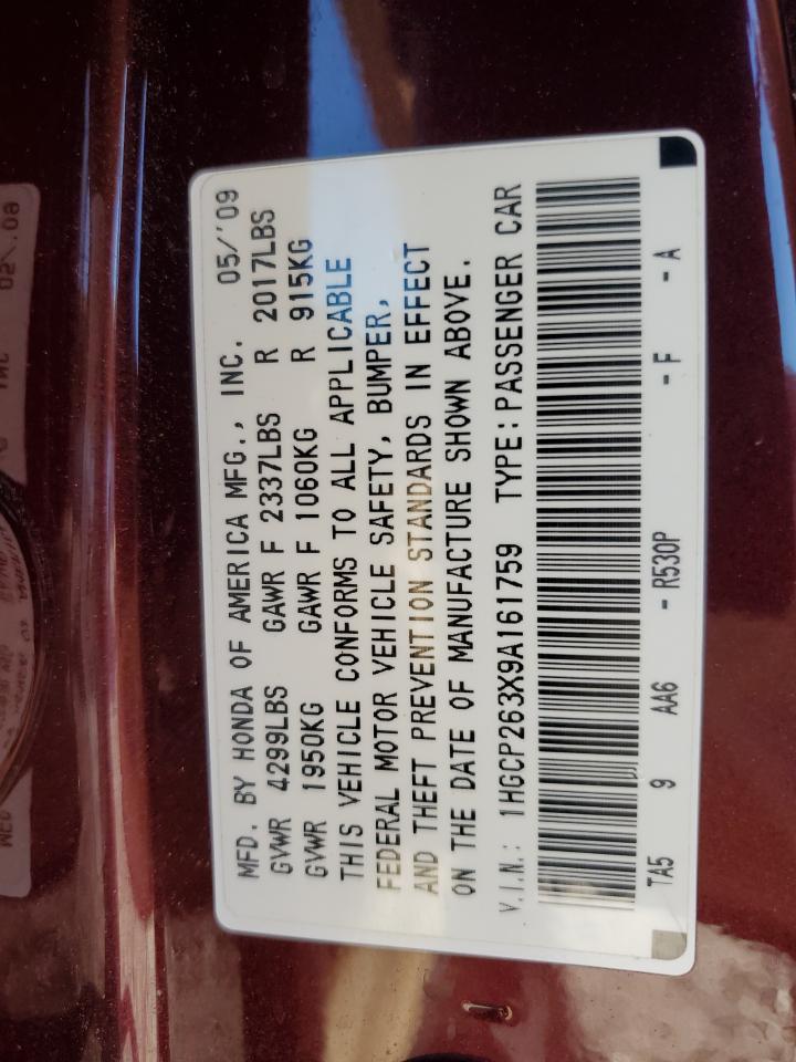 2009 HONDA ACCORD