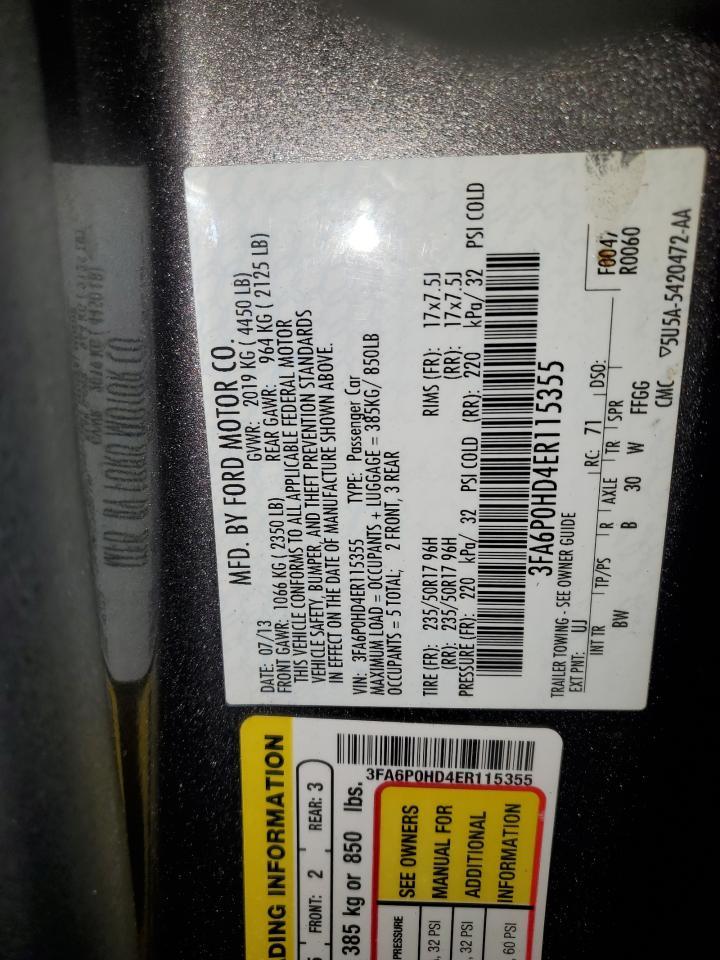 2014 FORD FUSION