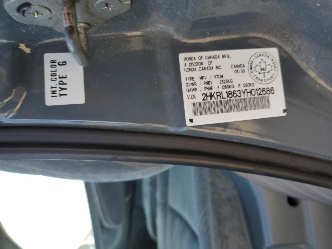 2000 HONDA ODYSSEY