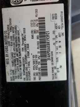 2011 FORD FUSION