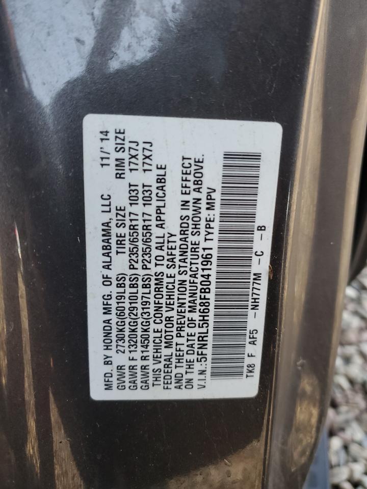2015 HONDA ODYSSEY