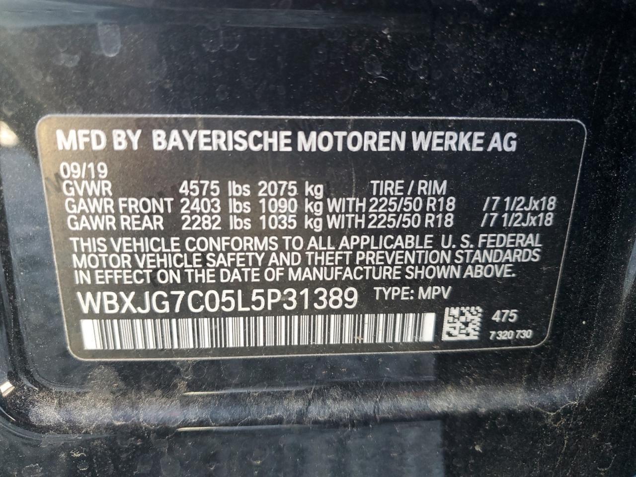 2020 BMW X1
