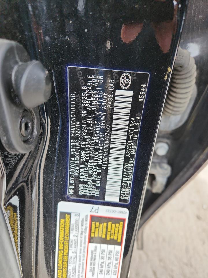 2014 TOYOTA CAMRY
