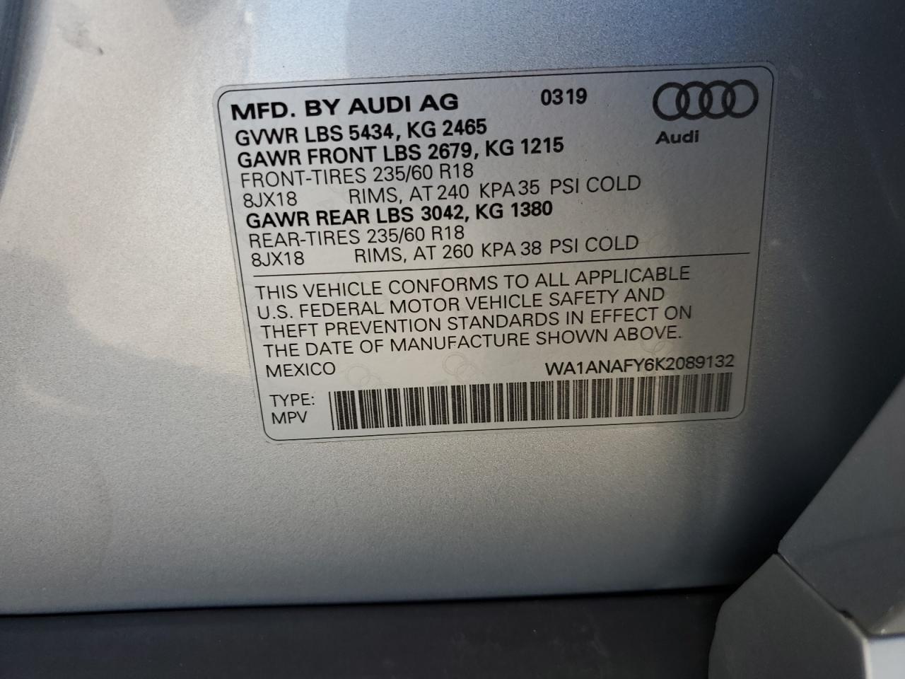 2019 AUDI Q5