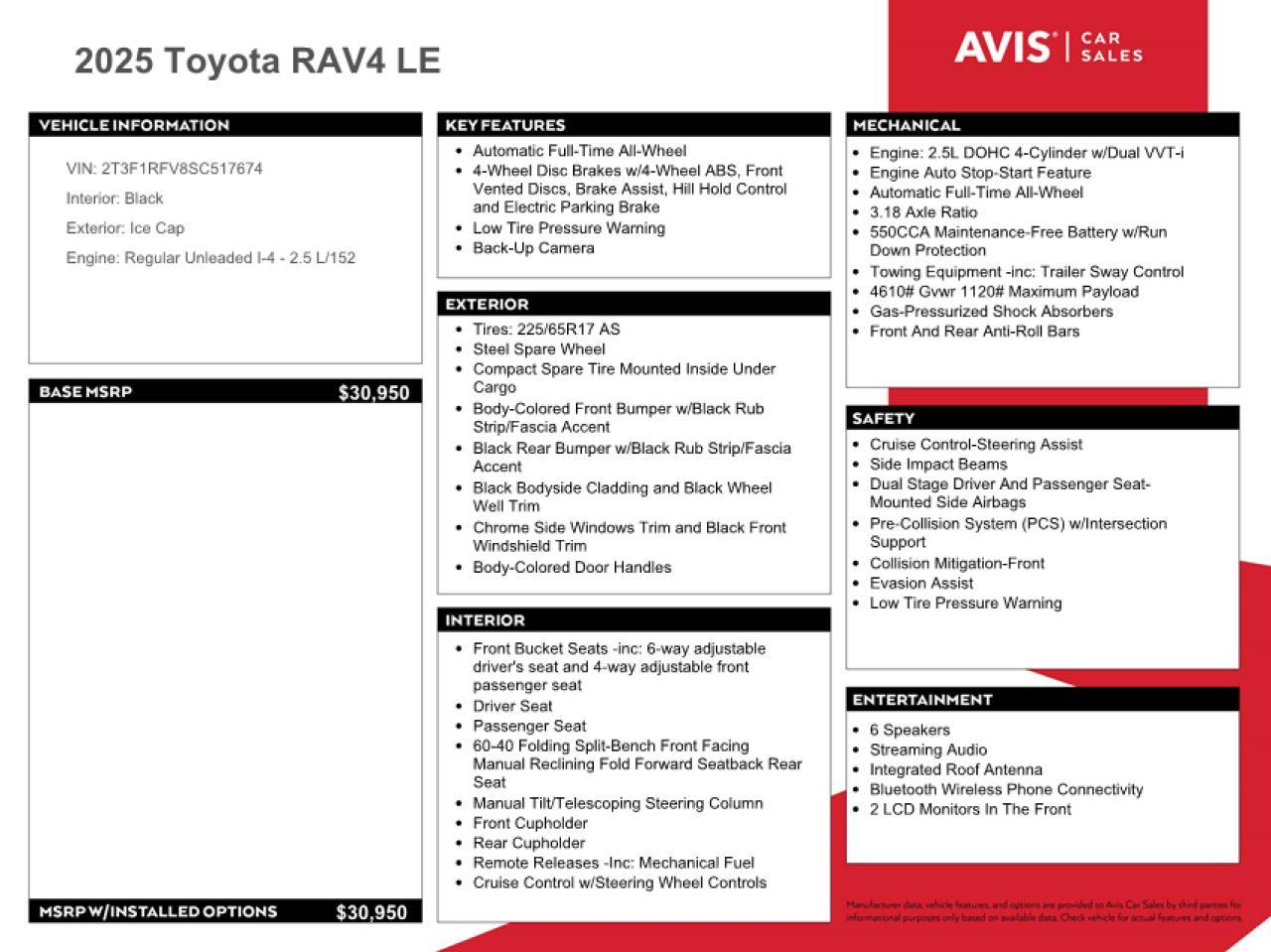 2025 TOYOTA RAV4