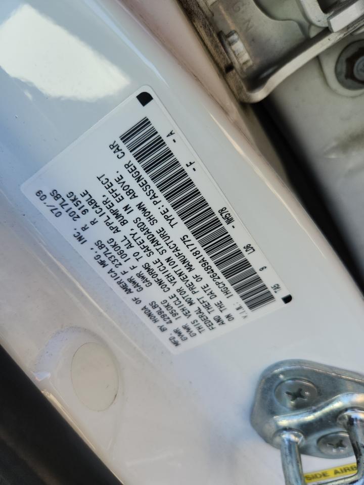 2009 HONDA ACCORD