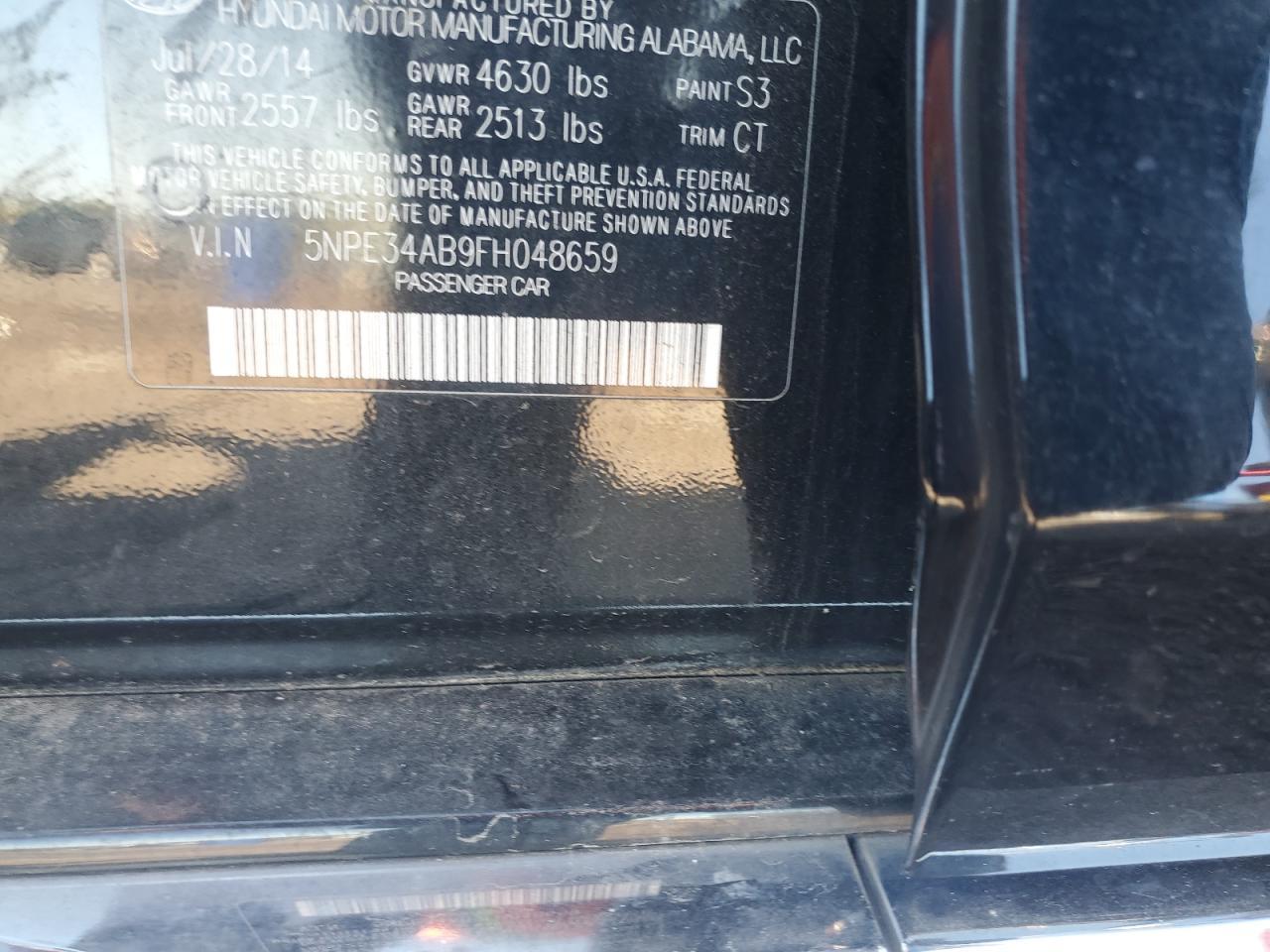 2015 HYUNDAI SONATA