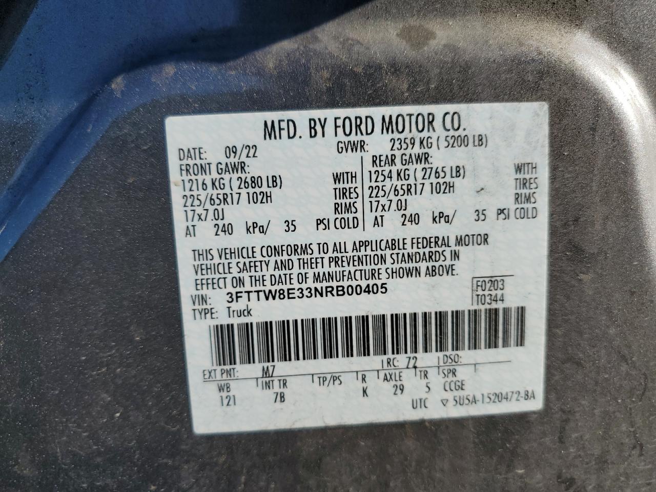 2022 FORD Maverick