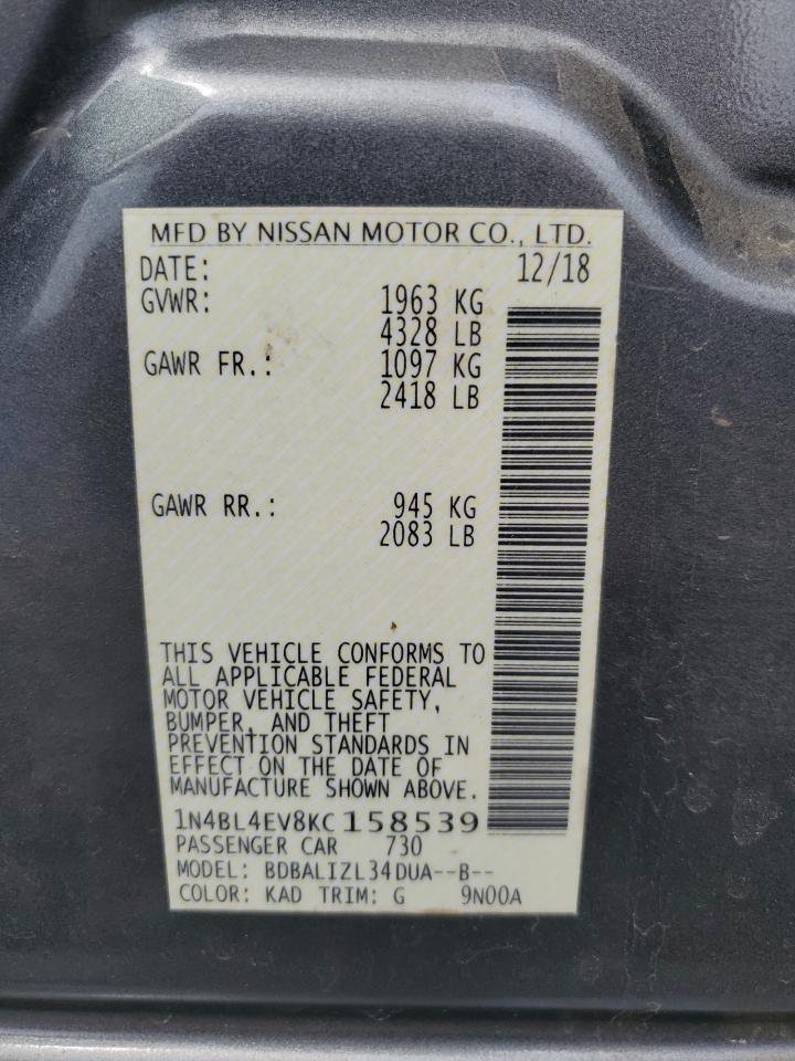 2019 NISSAN ALTIMA