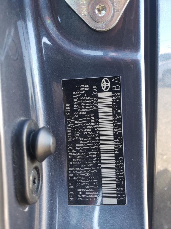 2015 TOYOTA COROLLA