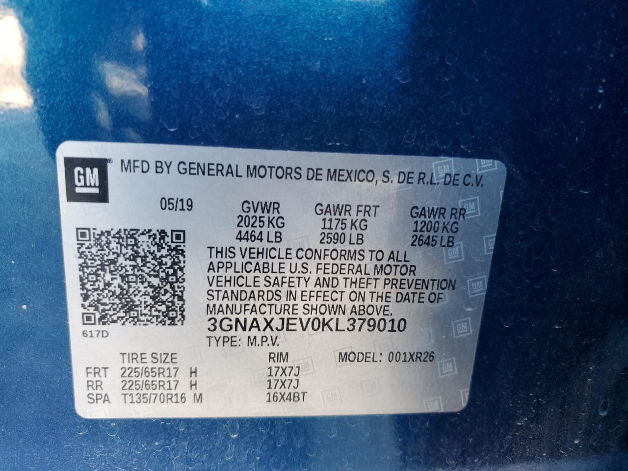 2019 CHEVROLET EQUINOX