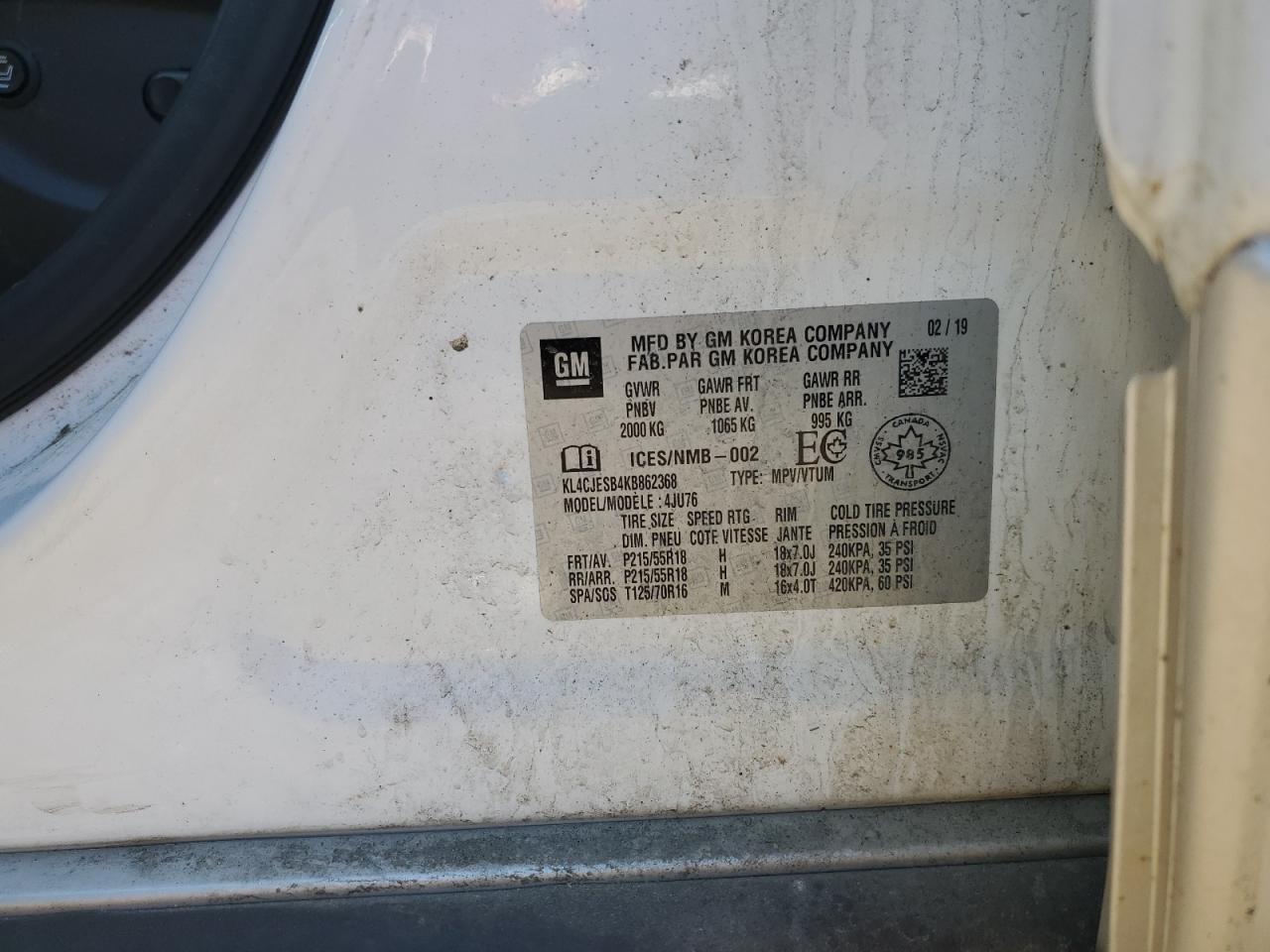 2019 BUICK ENCORE