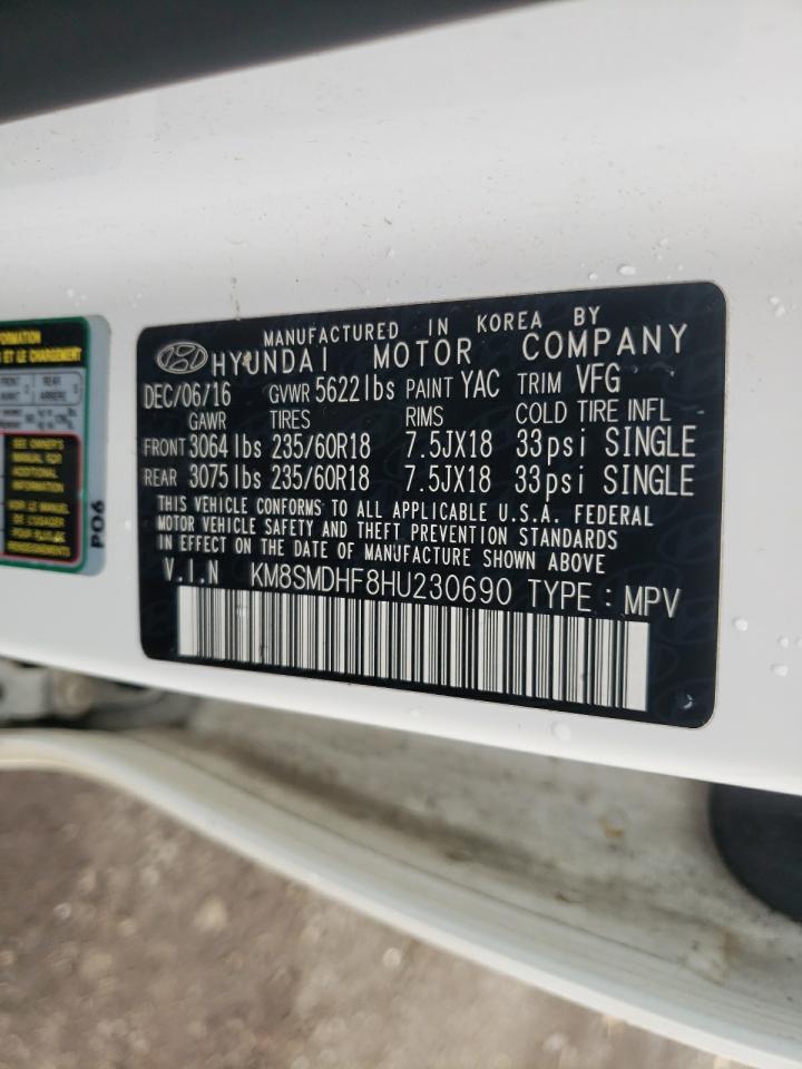 2017 HYUNDAI SANTA FE