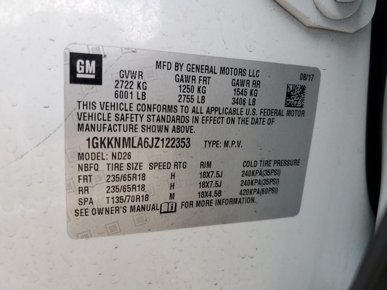 2018 GMC ACADIA