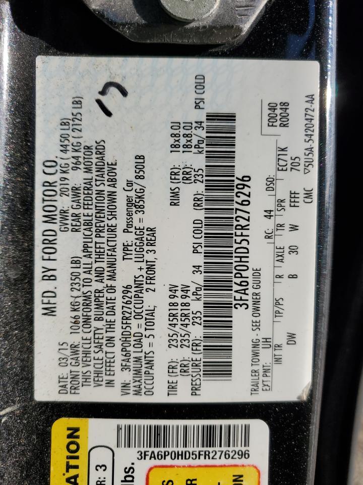 2015 FORD FUSION