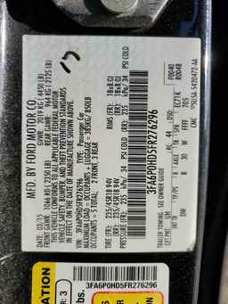 2015 FORD FUSION