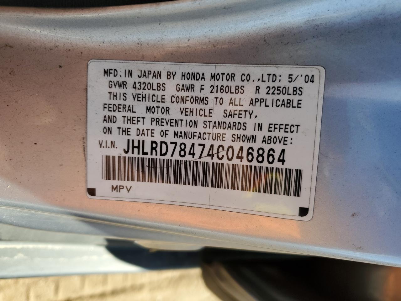 2004 HONDA CR-V