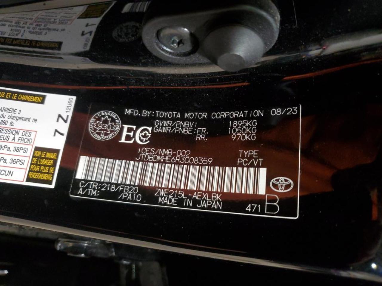 2024 TOYOTA COROLLA