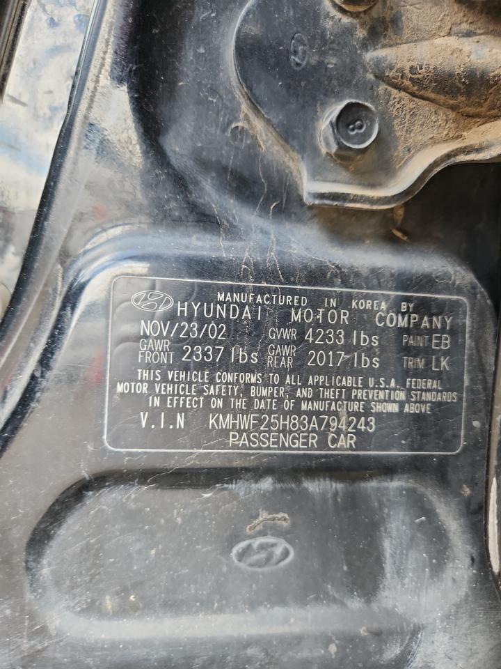 2003 HYUNDAI SONATA