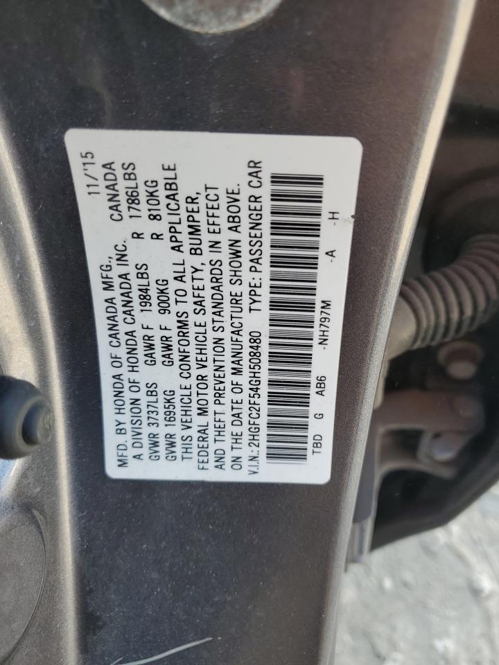 2016 HONDA CIVIC