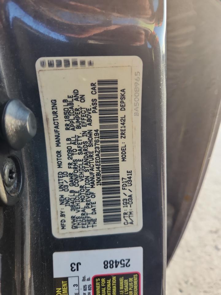 2010 TOYOTA COROLLA