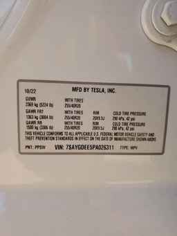 2023 TESLA MODEL Y