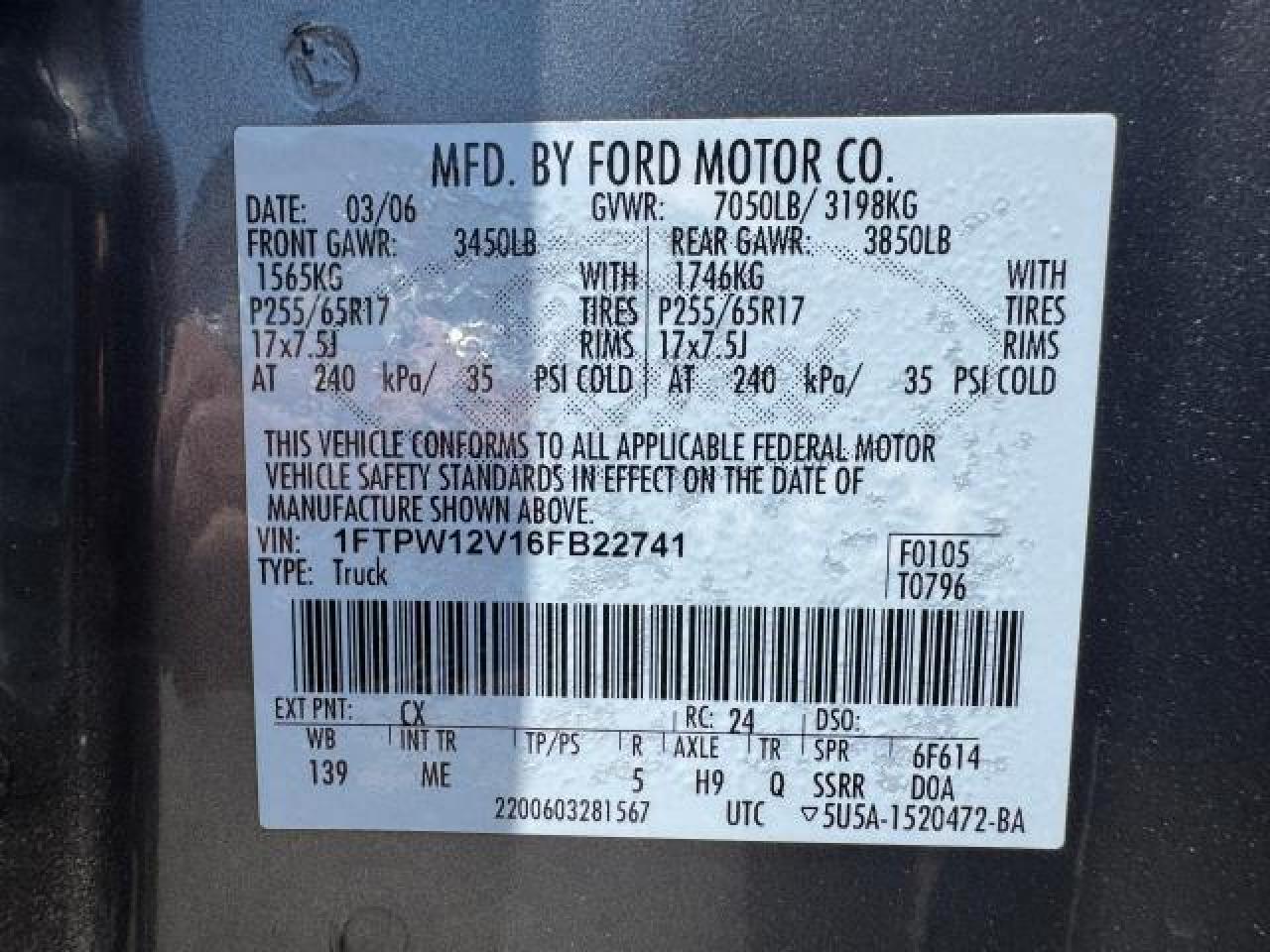 2006 FORD F-150