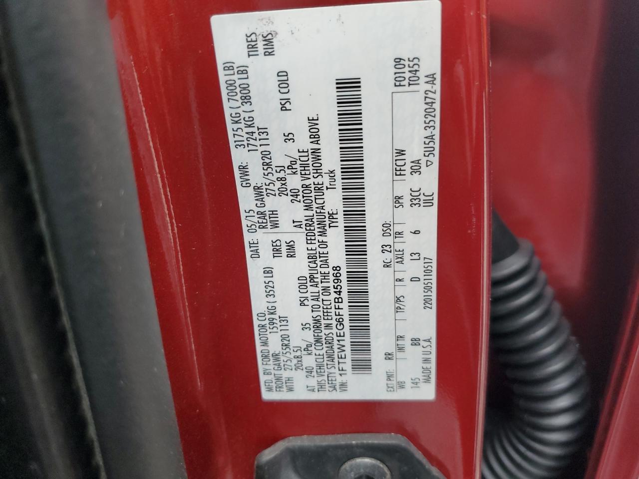 2015 FORD F-150