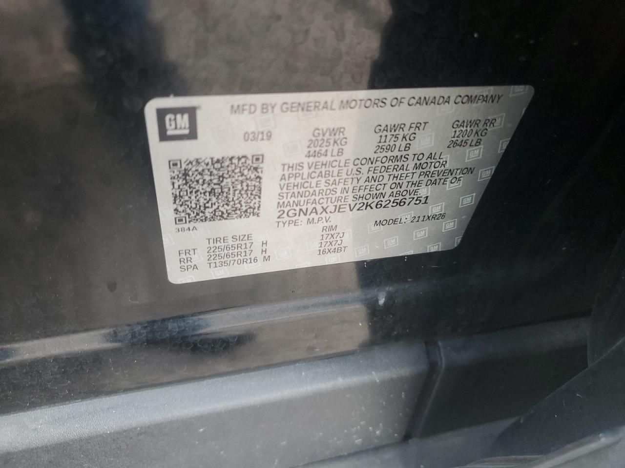 2019 CHEVROLET EQUINOX