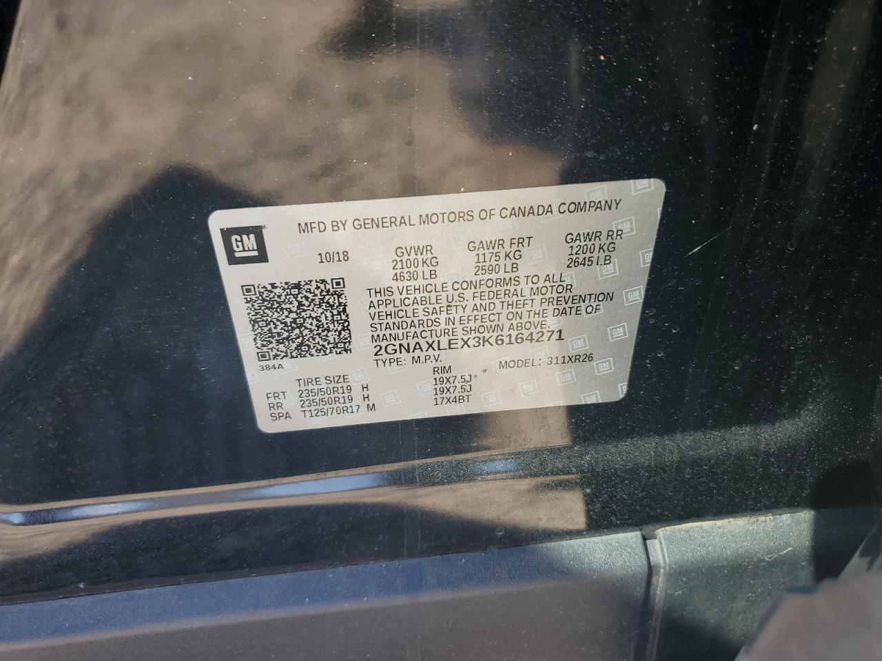 2019 CHEVROLET EQUINOX