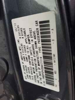 2012 HONDA ACCORD