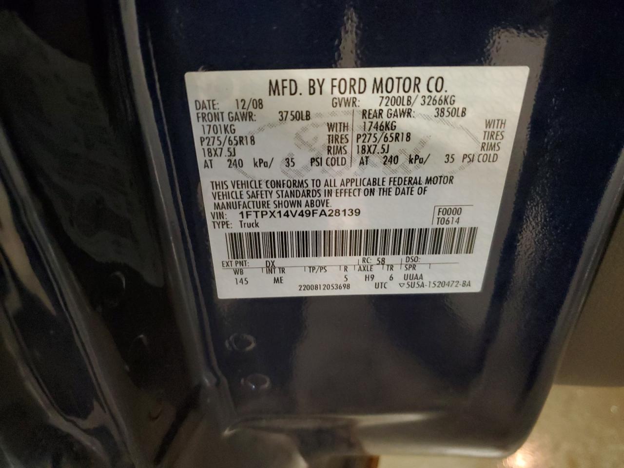 2009 FORD F-150