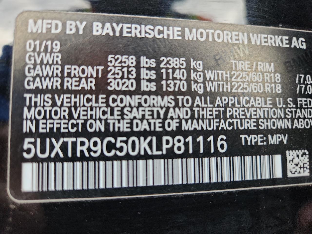 2019 BMW X3