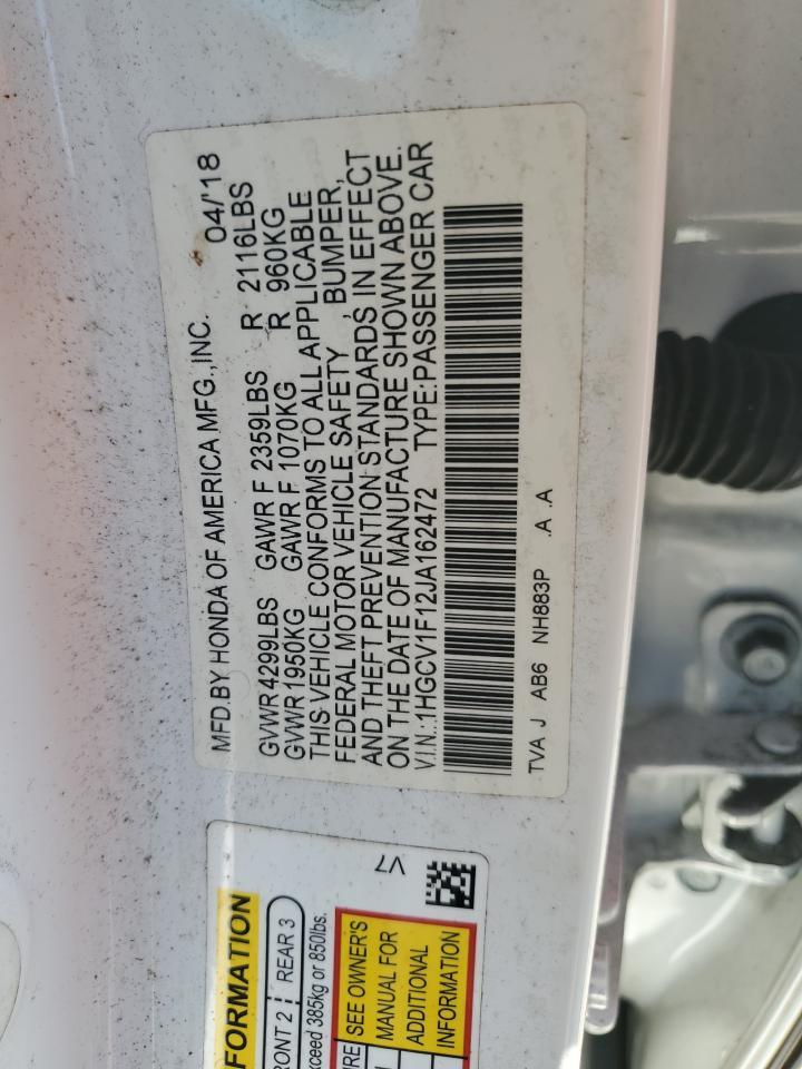 2018 HONDA ACCORD