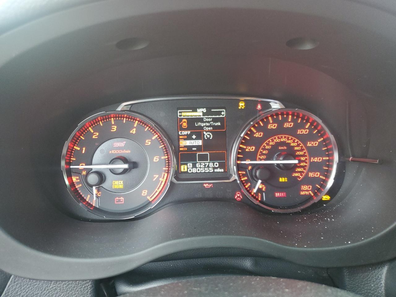 2016 SUBARU WRX