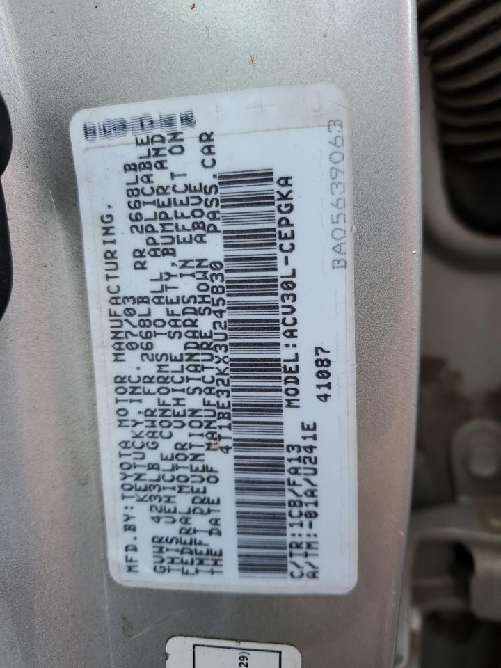 2003 TOYOTA CAMRY