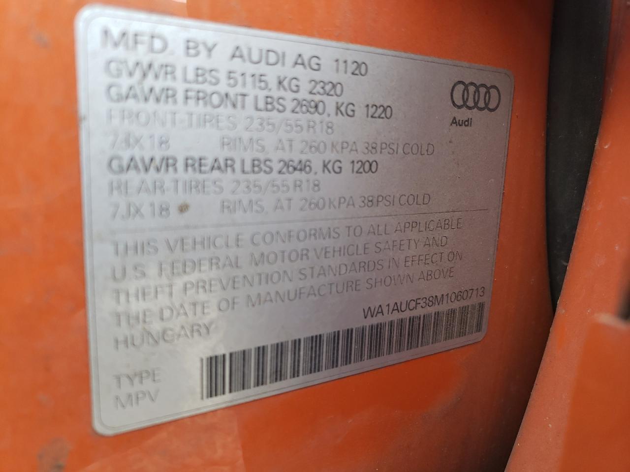 2021 AUDI Q3