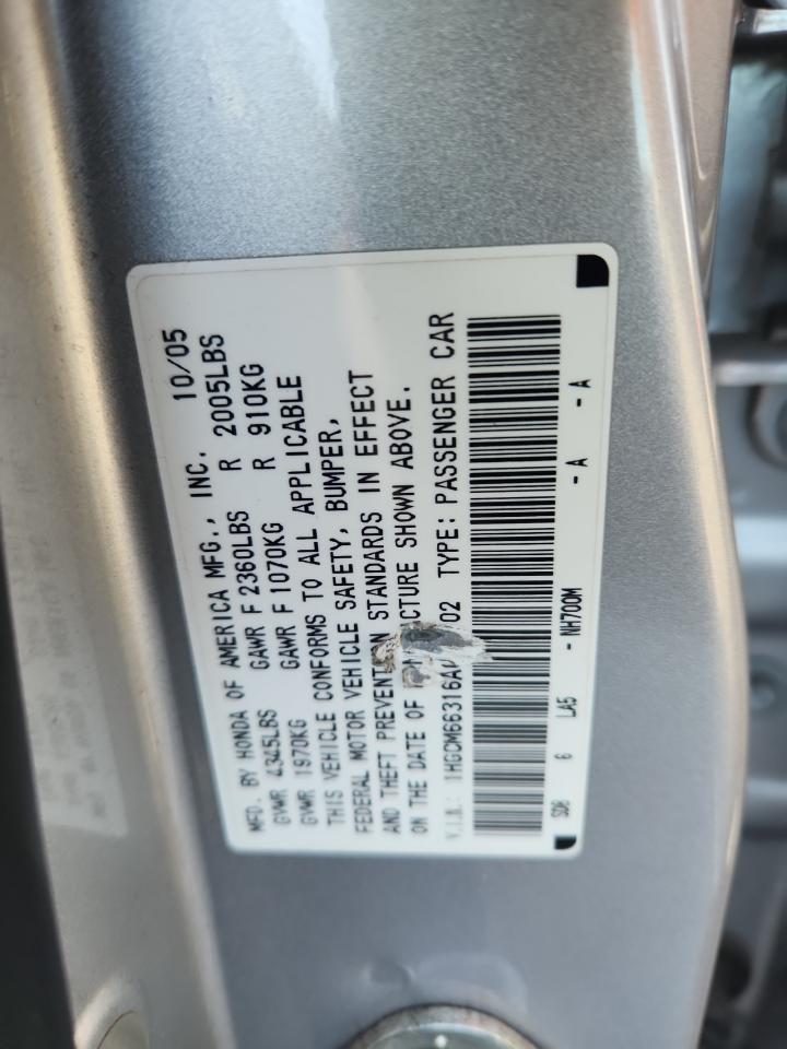 2006 HONDA ACCORD