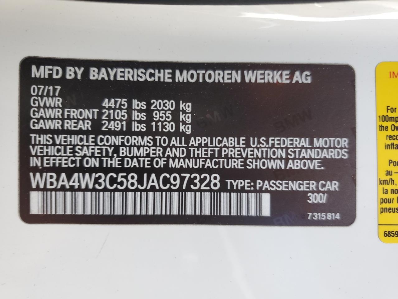 2018 BMW 4 Series