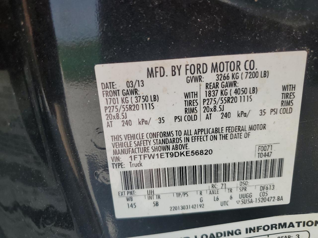 2013 FORD F-150
