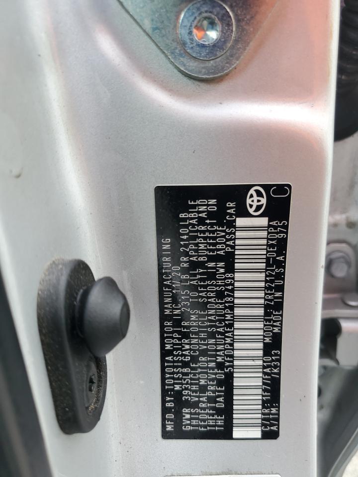 2021 TOYOTA COROLLA