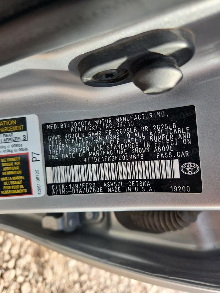 2015 TOYOTA CAMRY
