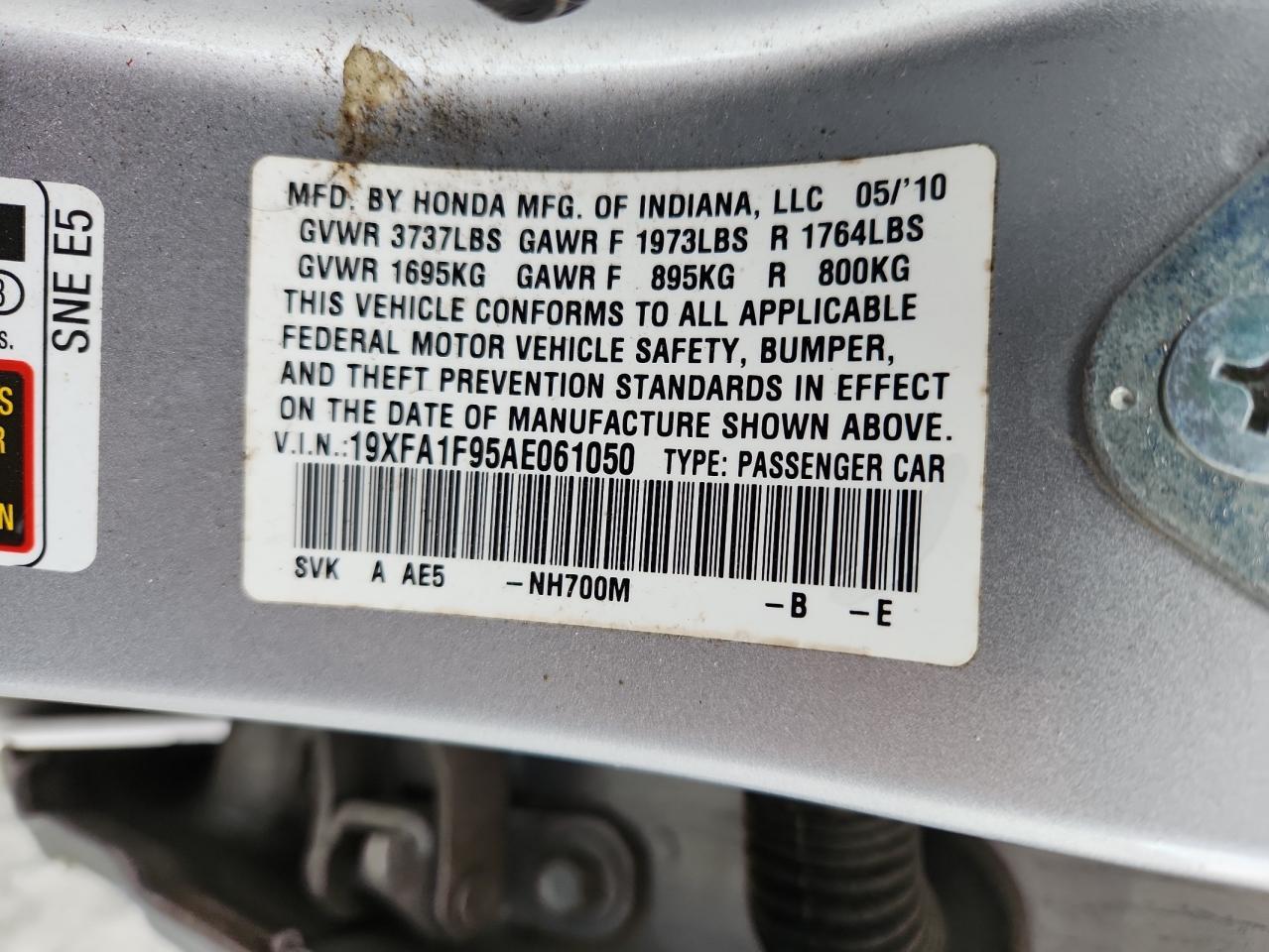 2010 HONDA CIVIC