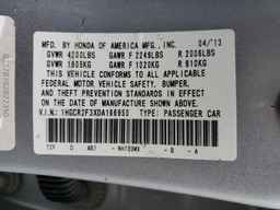 2013 HONDA ACCORD