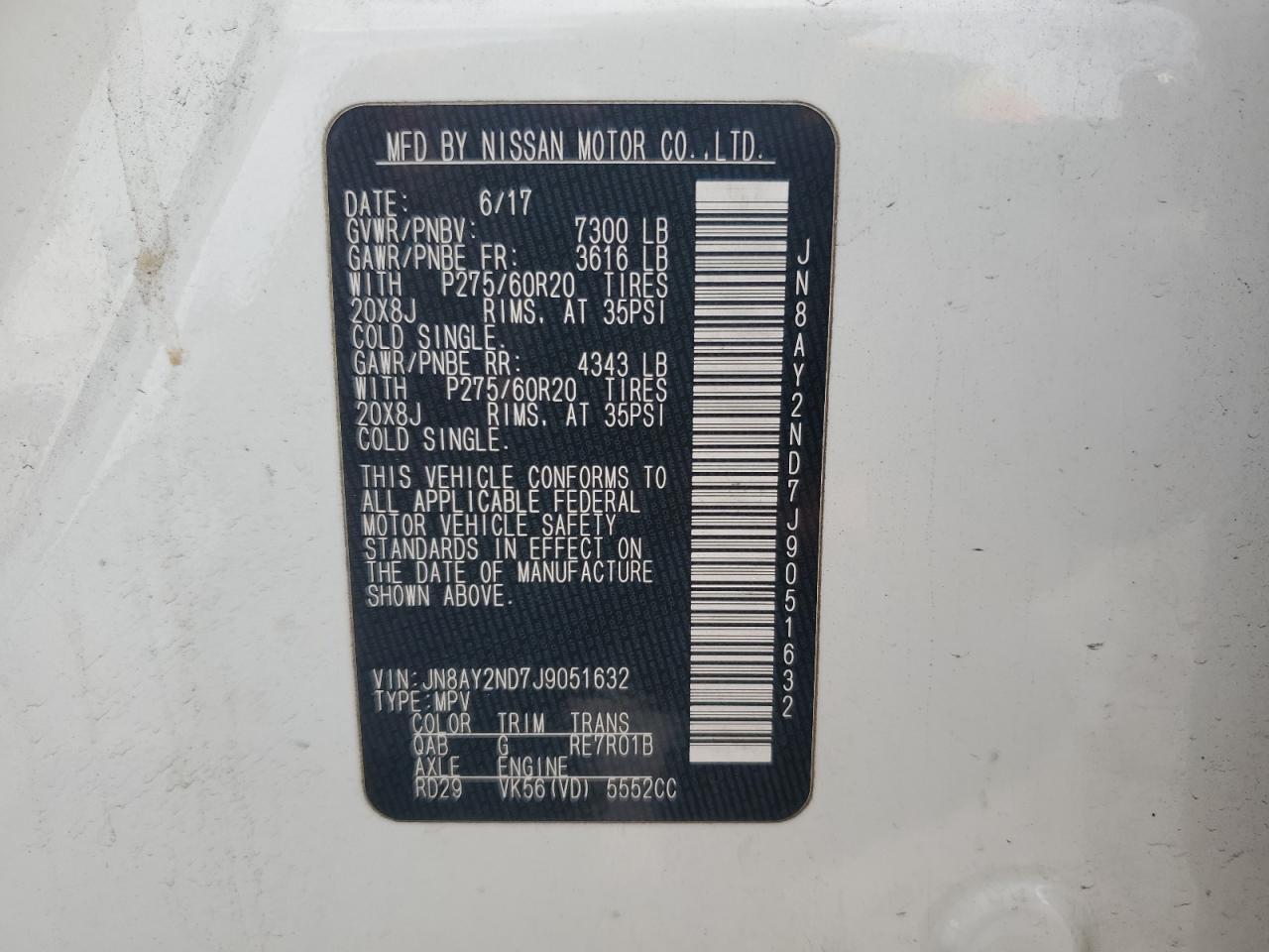2018 NISSAN Armada