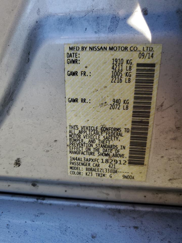 2015 NISSAN ALTIMA