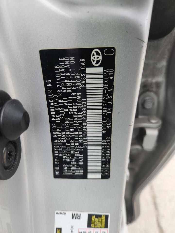 2020 TOYOTA COROLLA